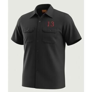 Vintage Style Custom Red Kap Mechanic Shirt | Lucky 13 | Men's L